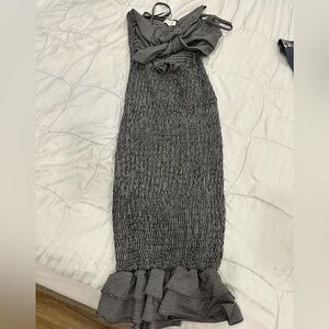 Pinkblush Black and White Maxi Dress